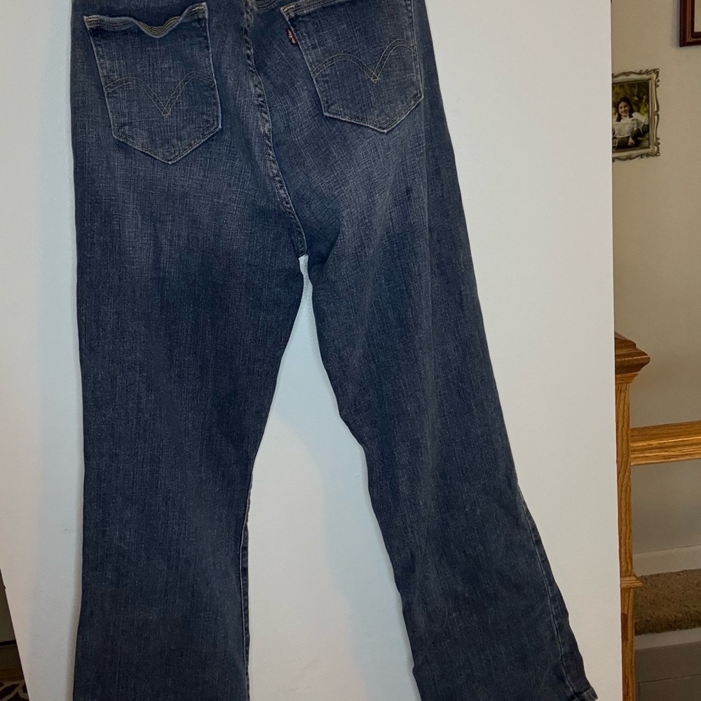 Levi's Women's Boot Cut Jeans in Dark Blue - Picture 2 of 3